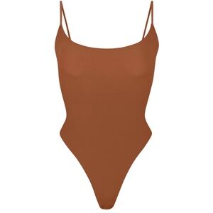 skims fits everybody cami bodysuit size small color bronze used